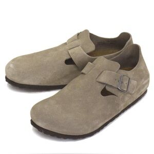 Birkenstock Women's Taupe Suede leather Mules